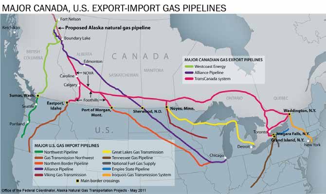 Gas infrastructure flows
